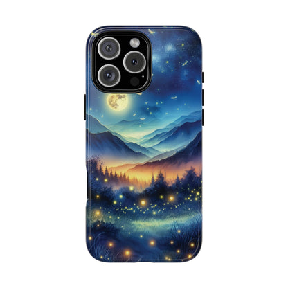 Cute Fireflies Phone Case - Lightning Bugs - Firefly Dancing In The Trees Phone Cover For iPhones 15, 14, 13, 12, 11, Samsung Galaxy Series! - BOGO Cases