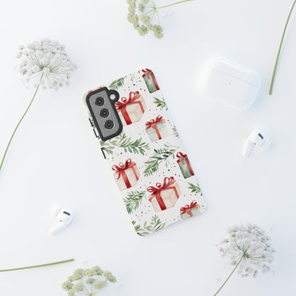 Watercolor Holiday Gifts & Greenery - Samsung Galaxy Series Case