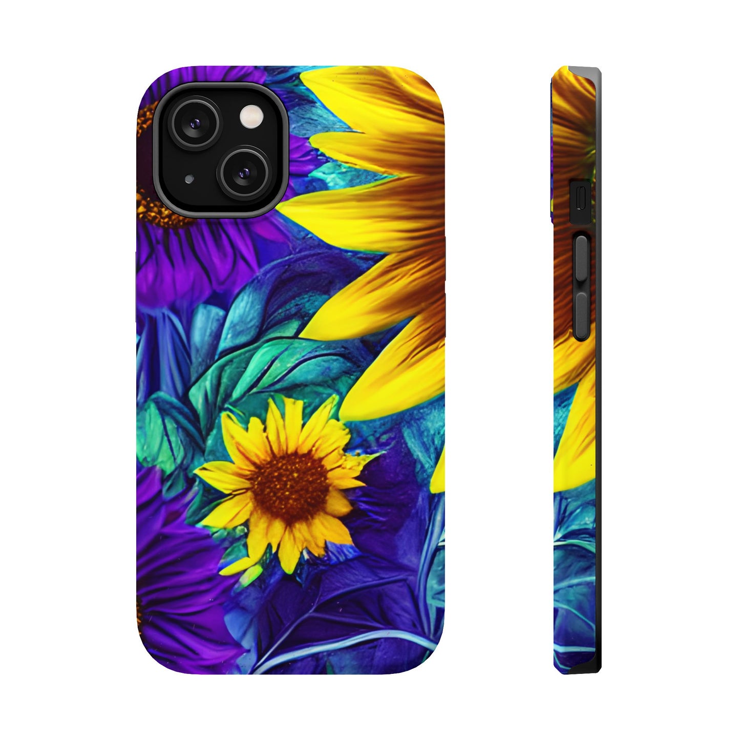 Purple & Gold Sunflower Dream - MagSafe iPhone Series Case