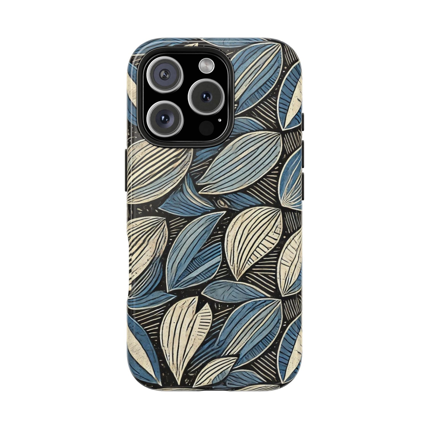 Botanical Leaf Pattern iPhone Case - Nature-Inspired Protective Cover