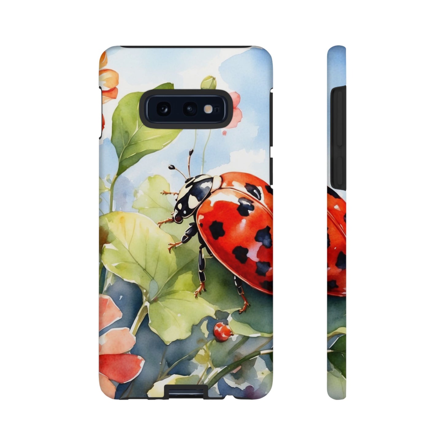 Watercolor Ladybug & Poppy Fields - Samsung Galaxy Case