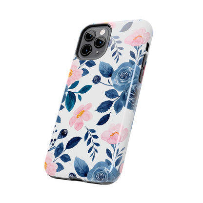 Pastel Garden Charm – iPhone Series Case with Watercolor Flowers