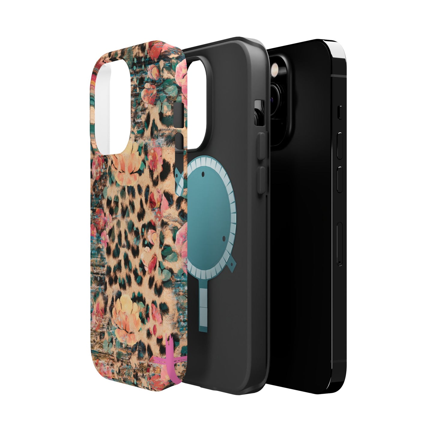 Rustic Floral Leopard - MagSafe iPhone Series Case