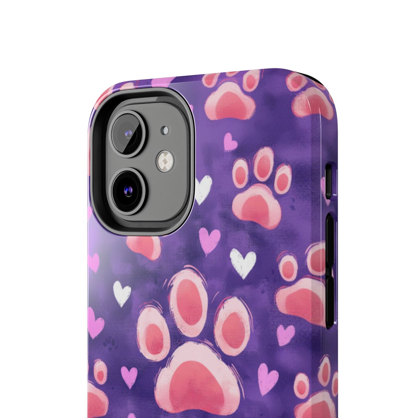 Bold Paw Print iPhone Case - Vibrant Pet-Themed Protective Cover