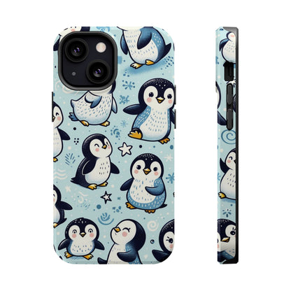 Cute Penguin Parade iPhone Case