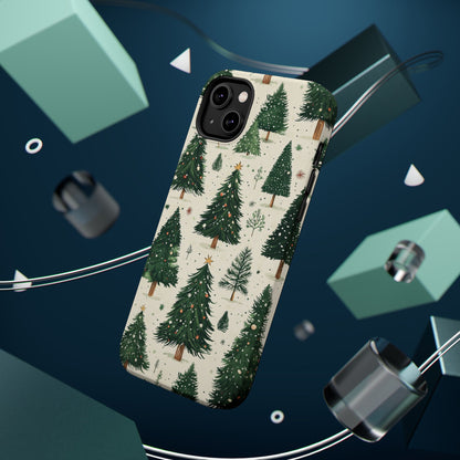 Festive Christmas Tree Forest Pattern – MagSafe iPhone Series Case