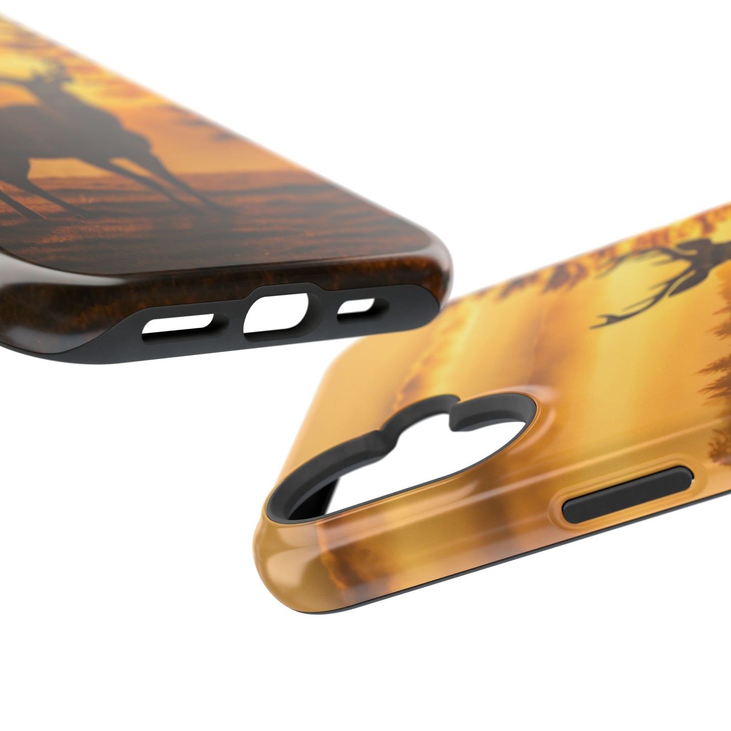 Sunset Majesty: Regal Stag – MagSafe iPhone Case