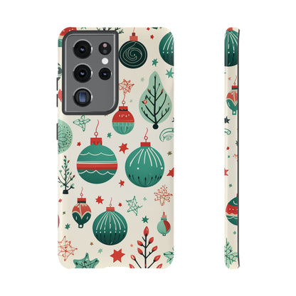 Vintage Christmas Ornaments Pattern – Samsung Galaxy Series Case