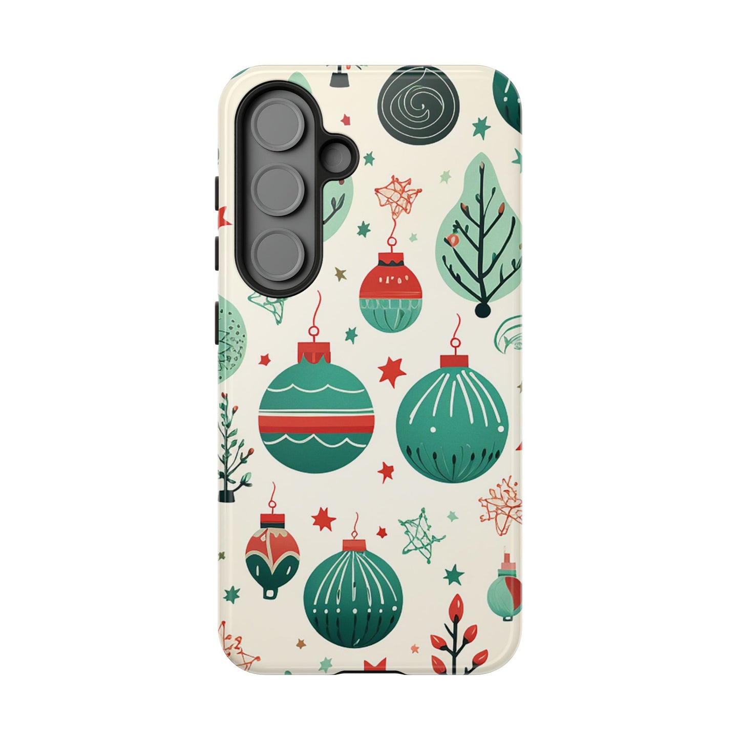 Vintage Christmas Ornaments Pattern – Samsung Galaxy Series Case