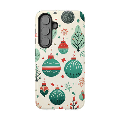 Vintage Christmas Ornaments Pattern – Samsung Galaxy Series Case