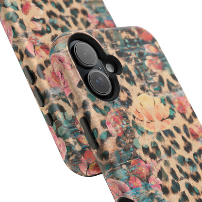 Rustic Floral Leopard - MagSafe iPhone Series Case