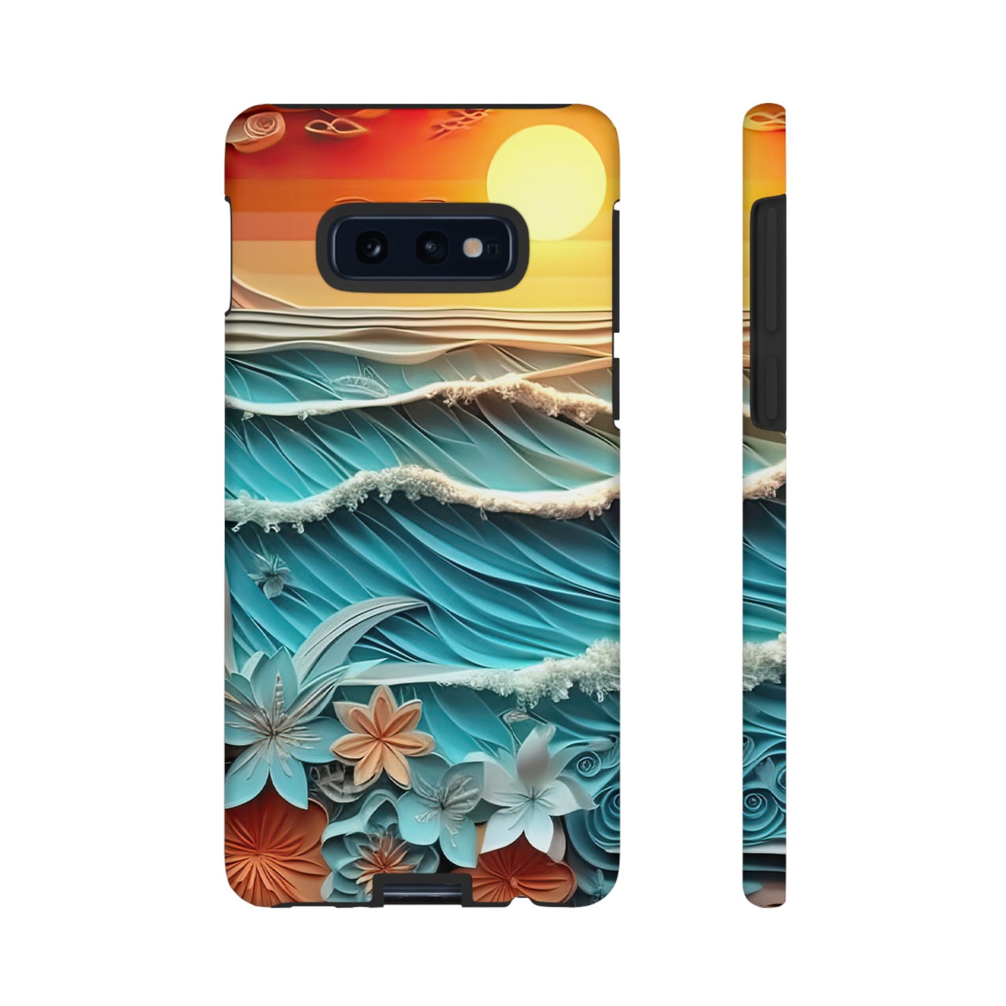 Tropical Sunset Paper Art Ocean – Samsung Galaxy Series Case