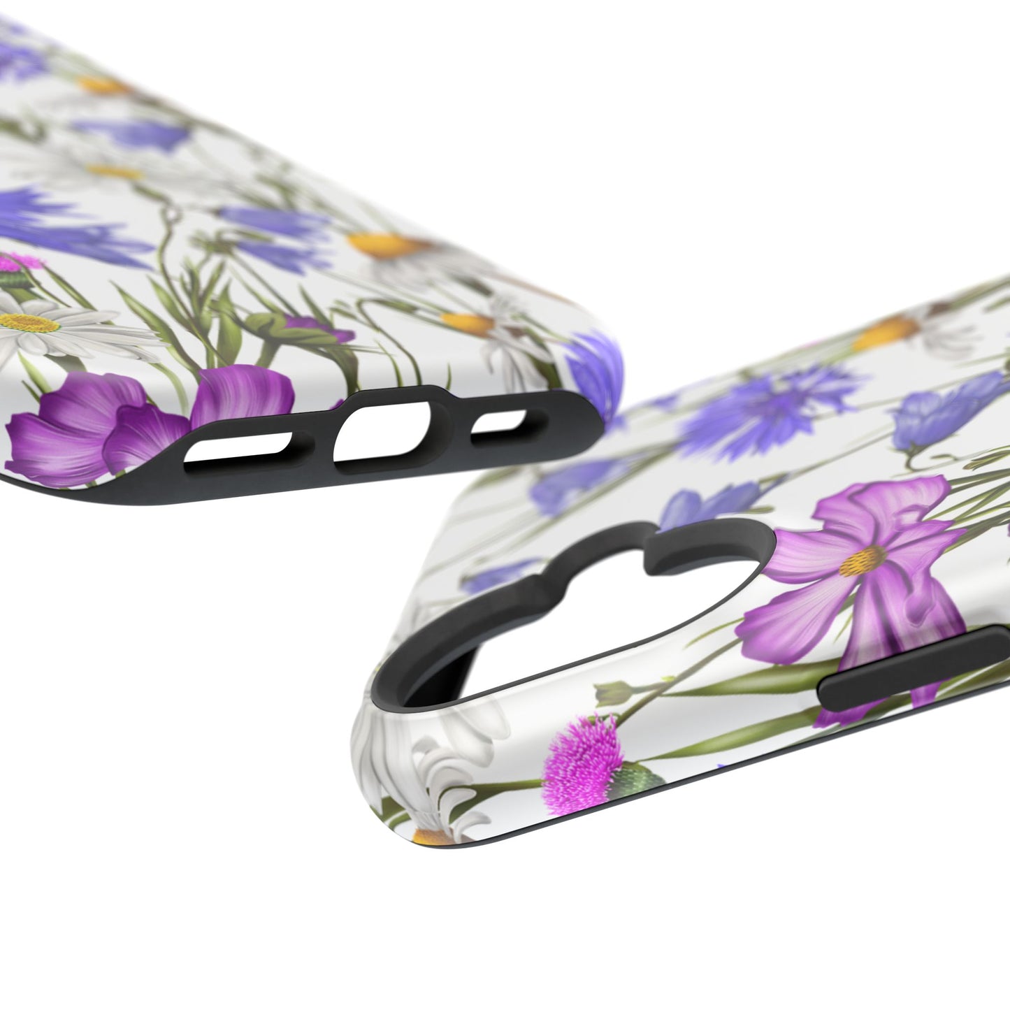 Wildflower Meadow MagSafe Case – Purple, Blue, and White Floral Design