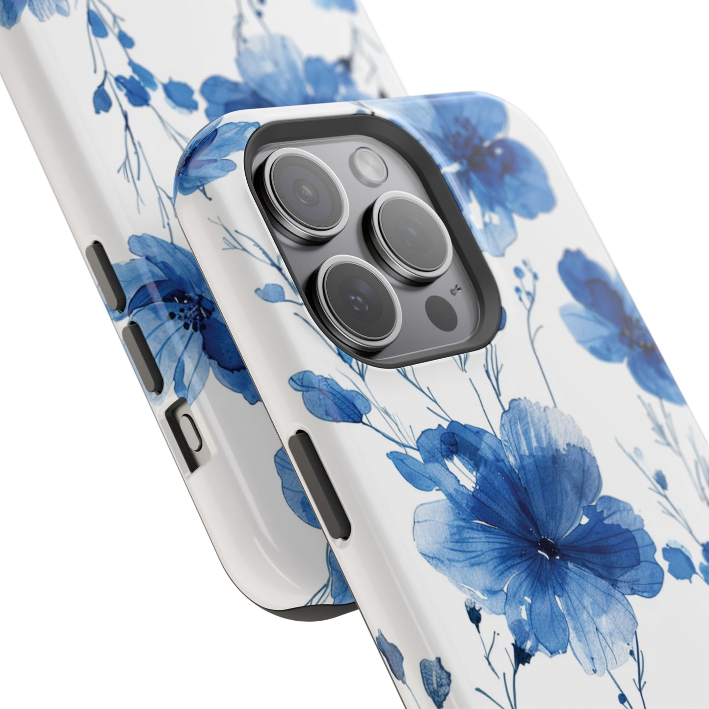 Ethereal Blue Blossoms iPhone Case