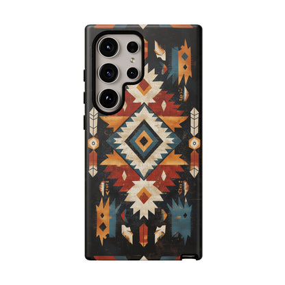 Southwestern Arrow & Diamond Tough Samsung Galaxy Case – Bold Tribal Design, Dual - Layer Protection - BOGO Cases