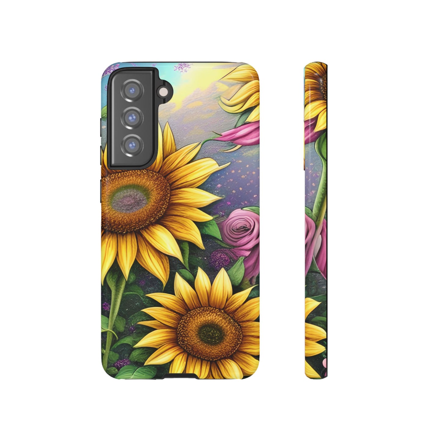 Whimsical Sunflower & Rose Garden - Samsung Galaxy Series Case