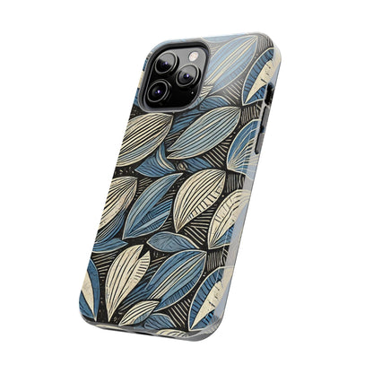 Botanical Leaf Pattern iPhone Case - Nature-Inspired Protective Cover