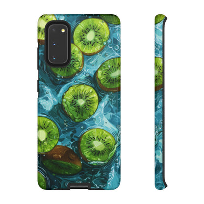 Tropical Kiwi Splash Samsung Galaxy  Case – Tough Dual-Layer, Vibrant Summer Design