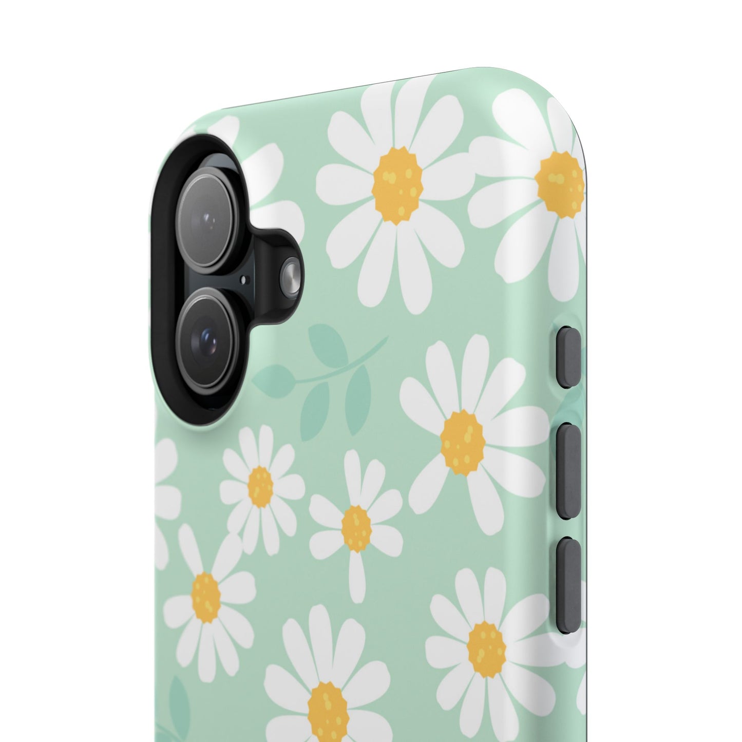 Charming Daisy Floral Tough MagSafe iPhone Case – Spring Pastel Design, Shockproof & Slim