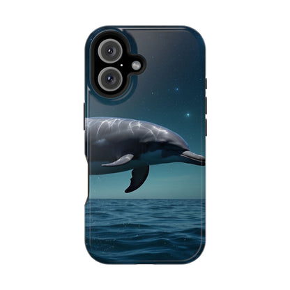 Midnight Ocean Dolphin - MagSafe-Compatible Case