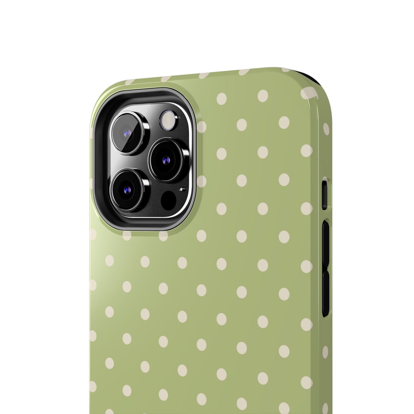 Sage Green Polka Dots – iPhone Case