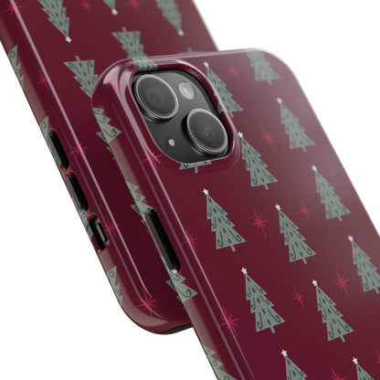 Retro Christmas Tree Pattern – iPhone Series Case