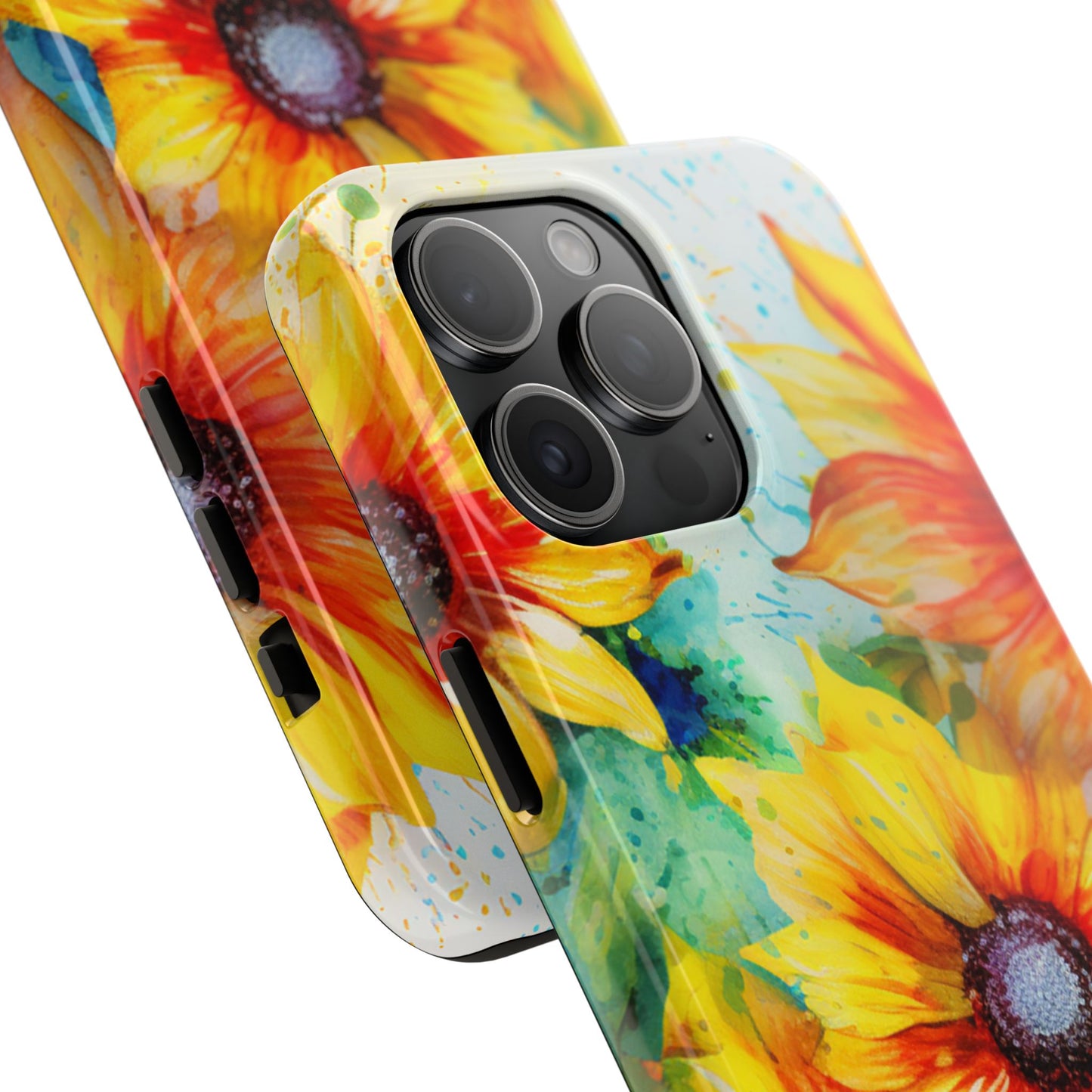 Watercolor Sunflower Splash - iPhone Series Case