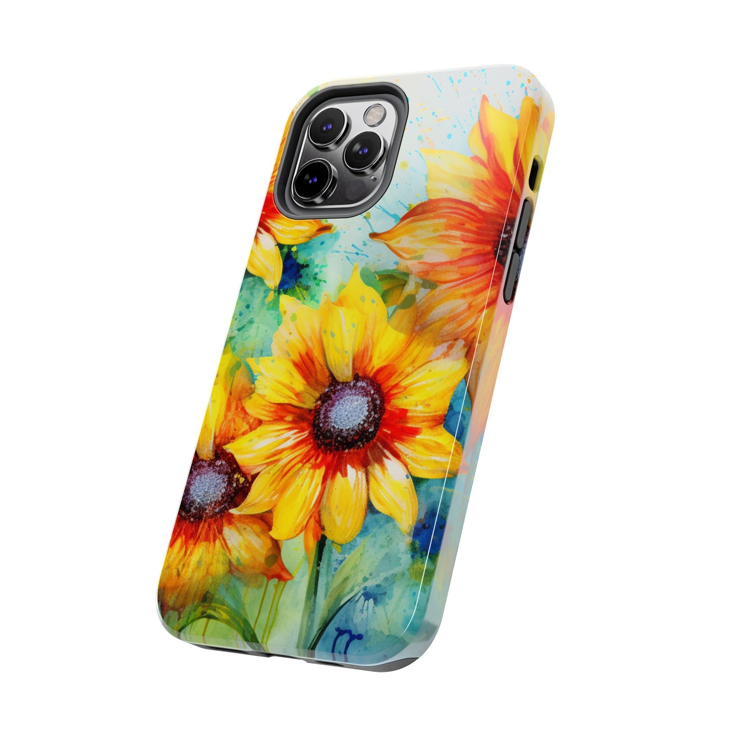 Watercolor Sunflower Splash - iPhone Series Case