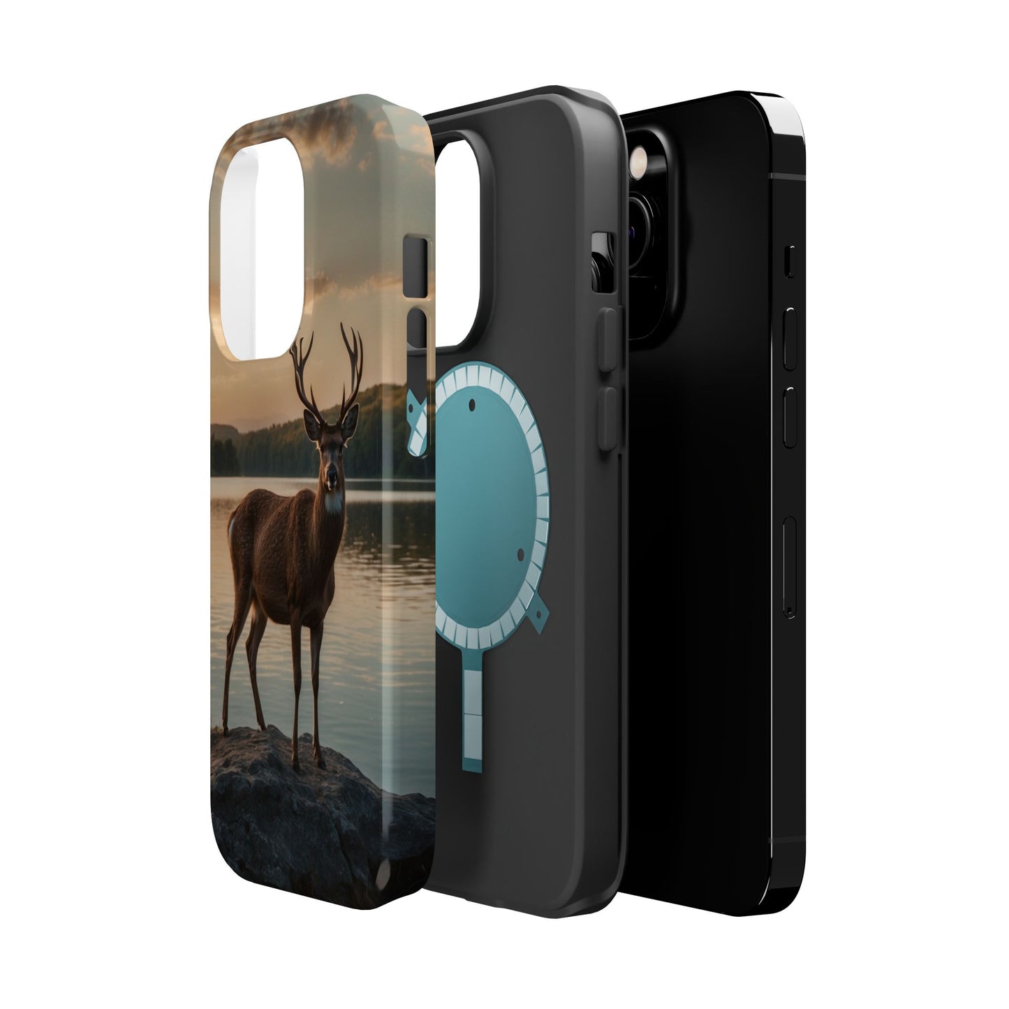 Majestic Stag at Sunset – MagSafe iPhone Case