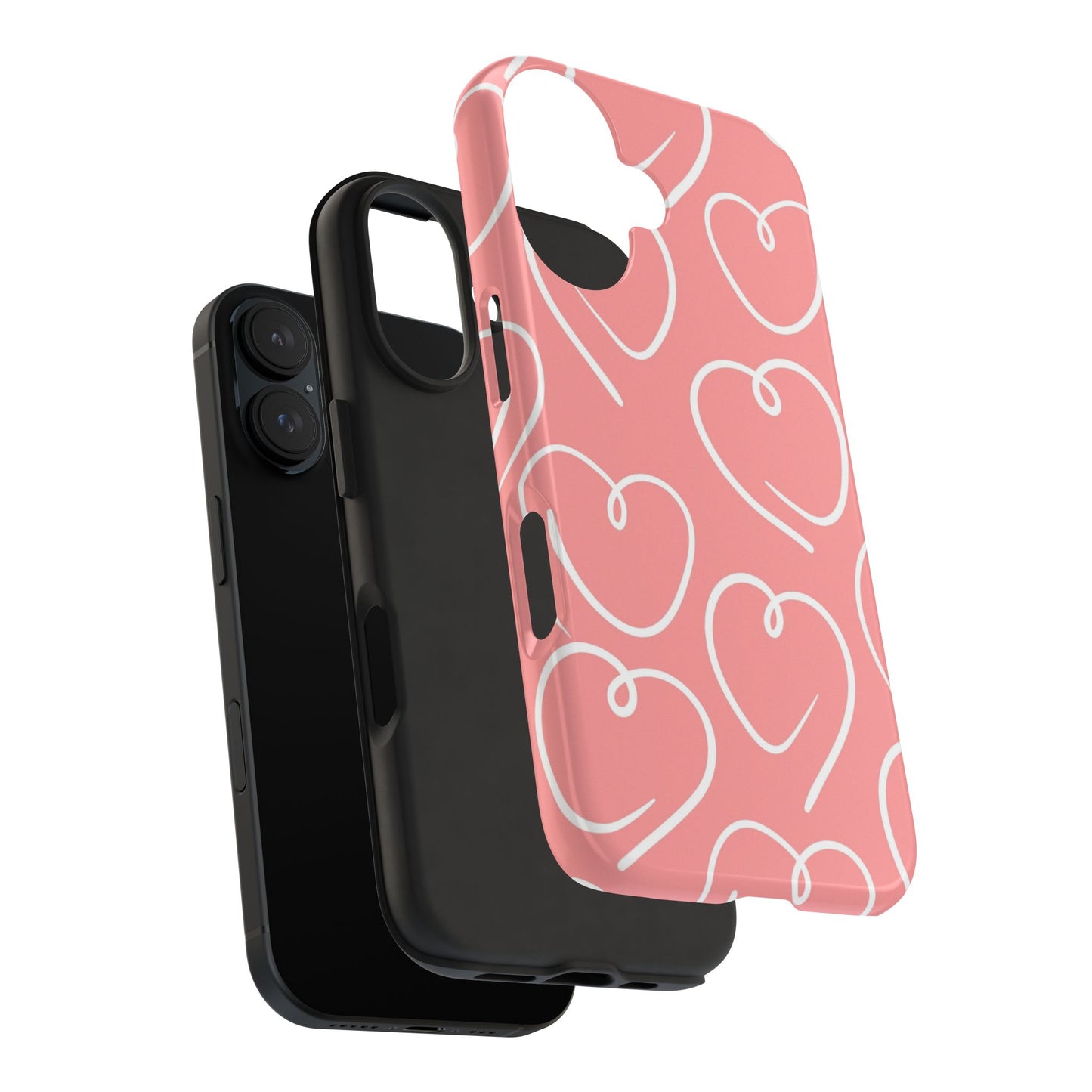 Happy Hearts iPhone Case