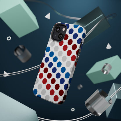 Patriotic Polka Dots - MagSafe iPhone Case