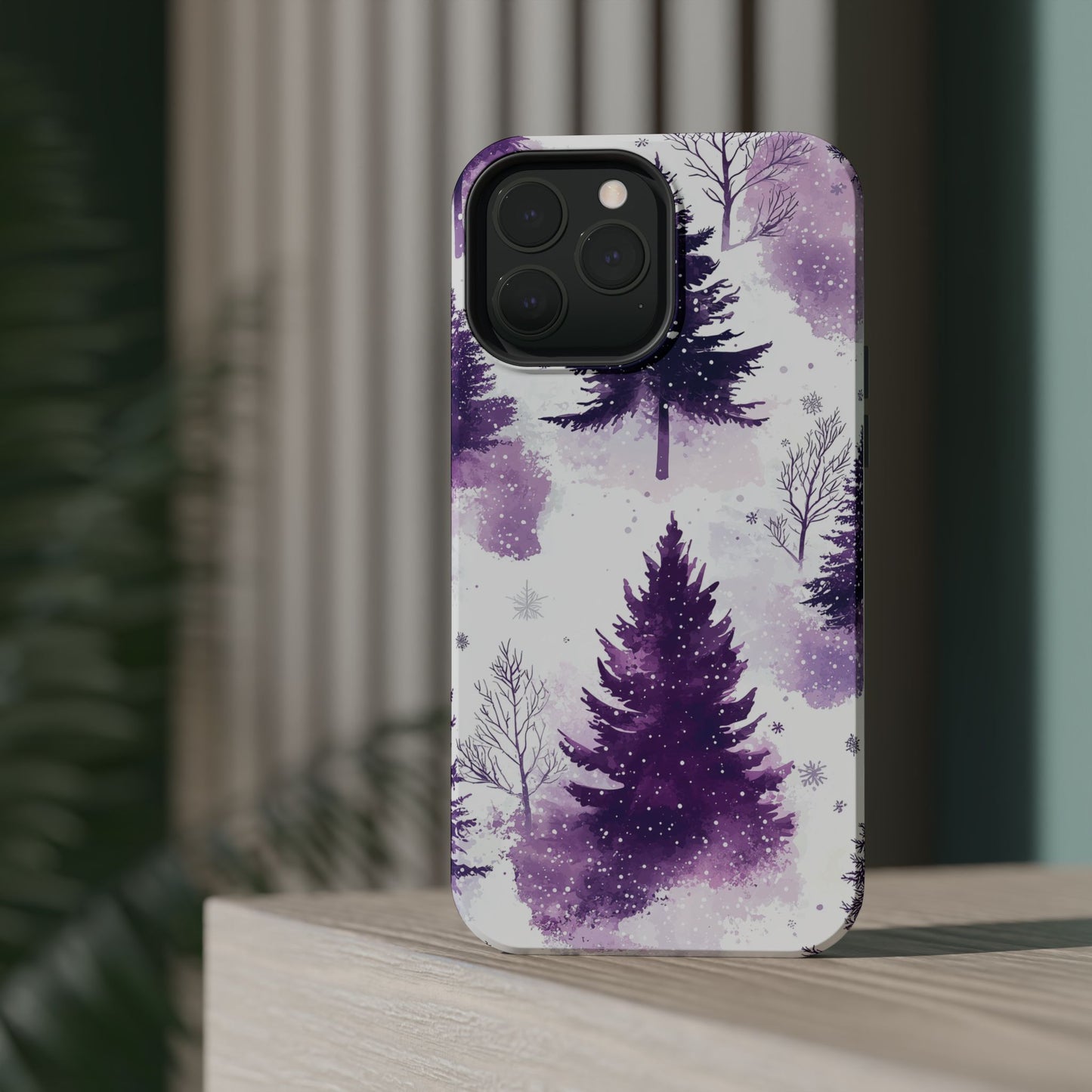 Purple Snowy Forest - MagSafe iPhone Series Case