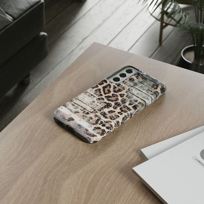 Rustic Leopard Wood Print - iPhone Series Case