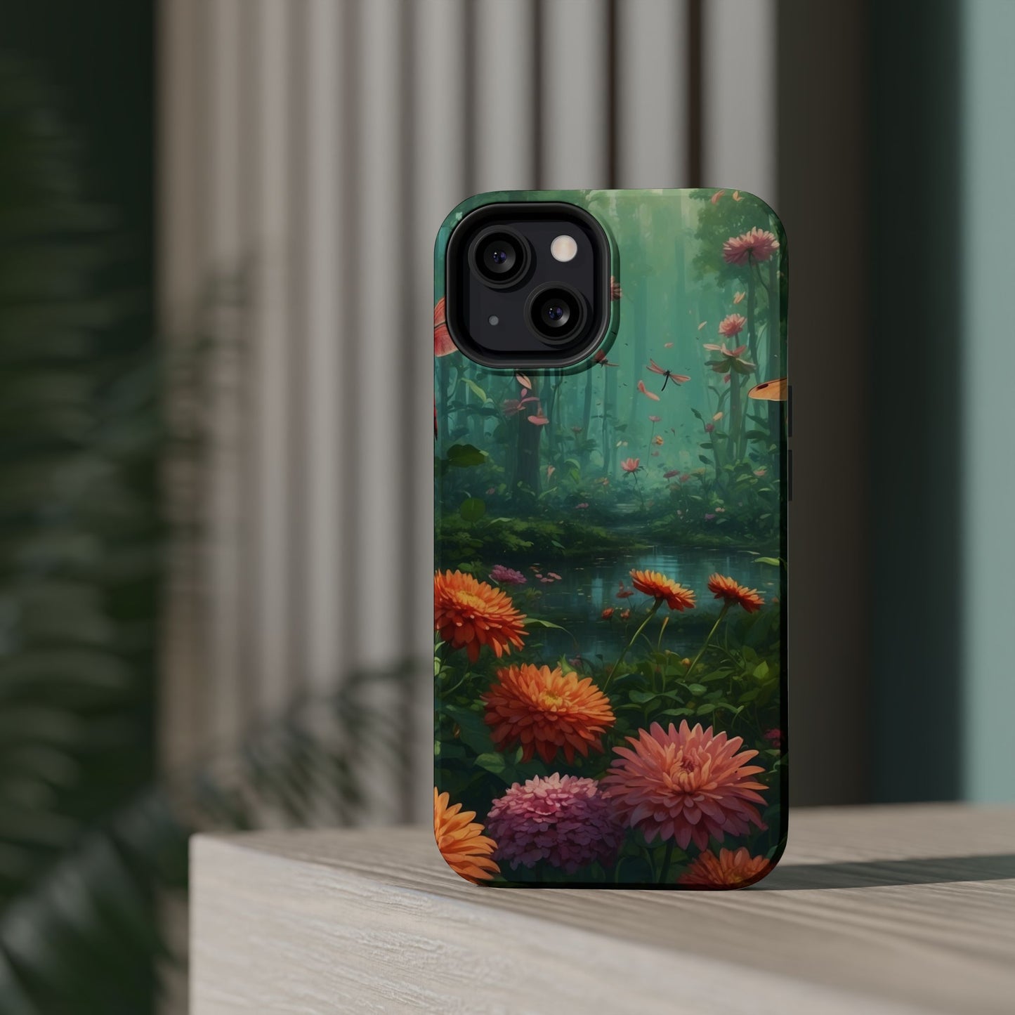 Enchanted Forest Dragonflies & Blossoms – MagSafe iPhone Series Case