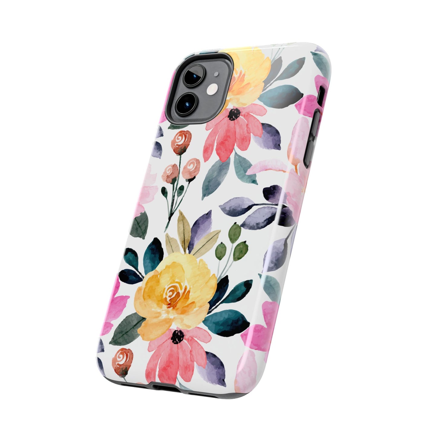 Blossoming Beauty – iPhone Series Case with Vibrant Watercolor Flowers