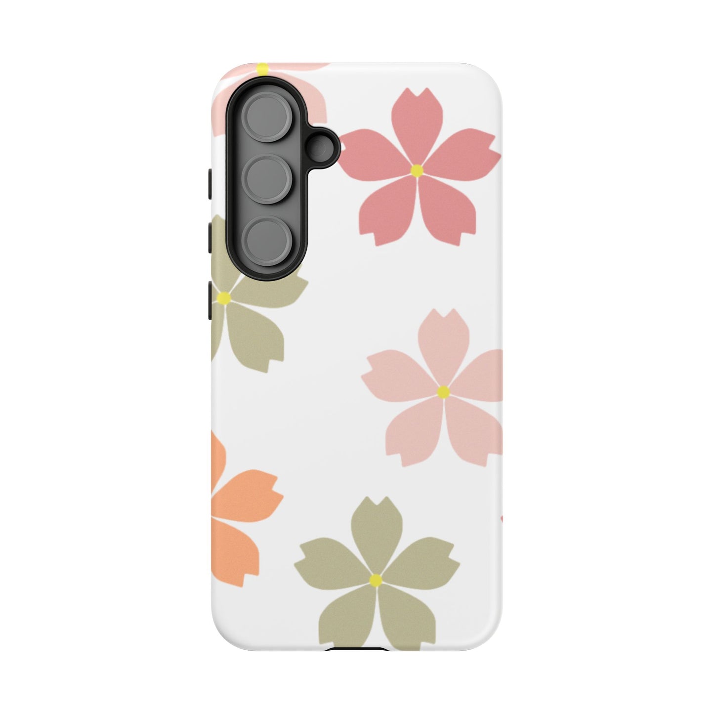 Pastel Sakura Blossom Tough Samsung Galaxy Case – Durable Design with Soft Matte Finish