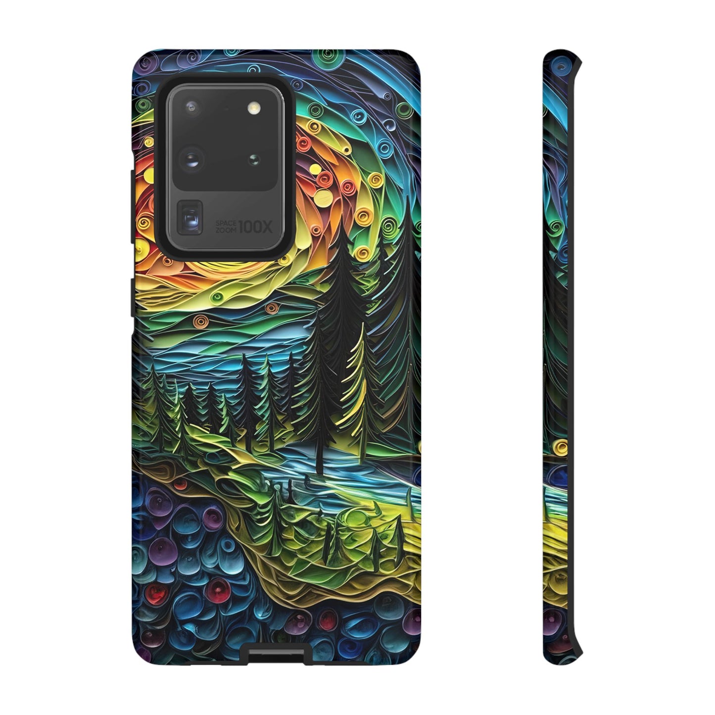 Radiant Forest Sunset Samsung Galaxy Case – Artistic Landscape Design