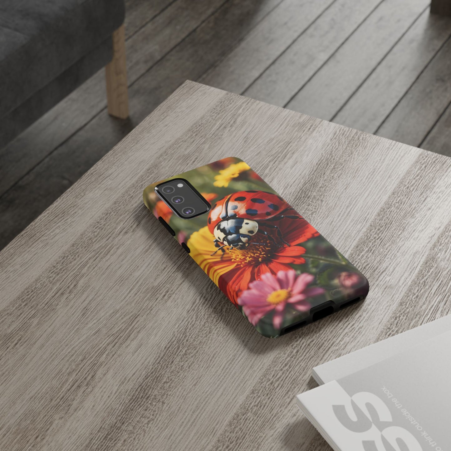 Ladybug on Orange Daisy - Samsung Galaxy Case