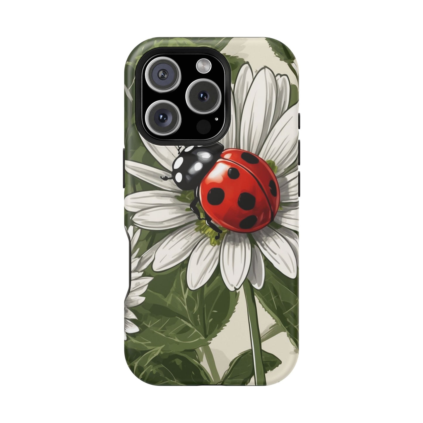 Ladybug & Daisy Garden Charm - MagSafe iPhone Case