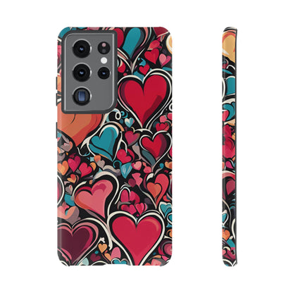 Vibrant Multicolor Heart Art – Samsung Galaxy Case