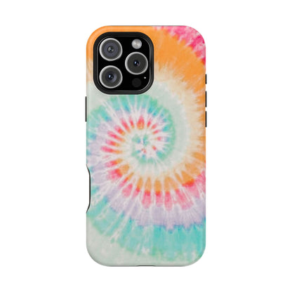 Pastel Tie-Dye MagSafe iPhone Case – Soft Colors & Magnetic Functionality