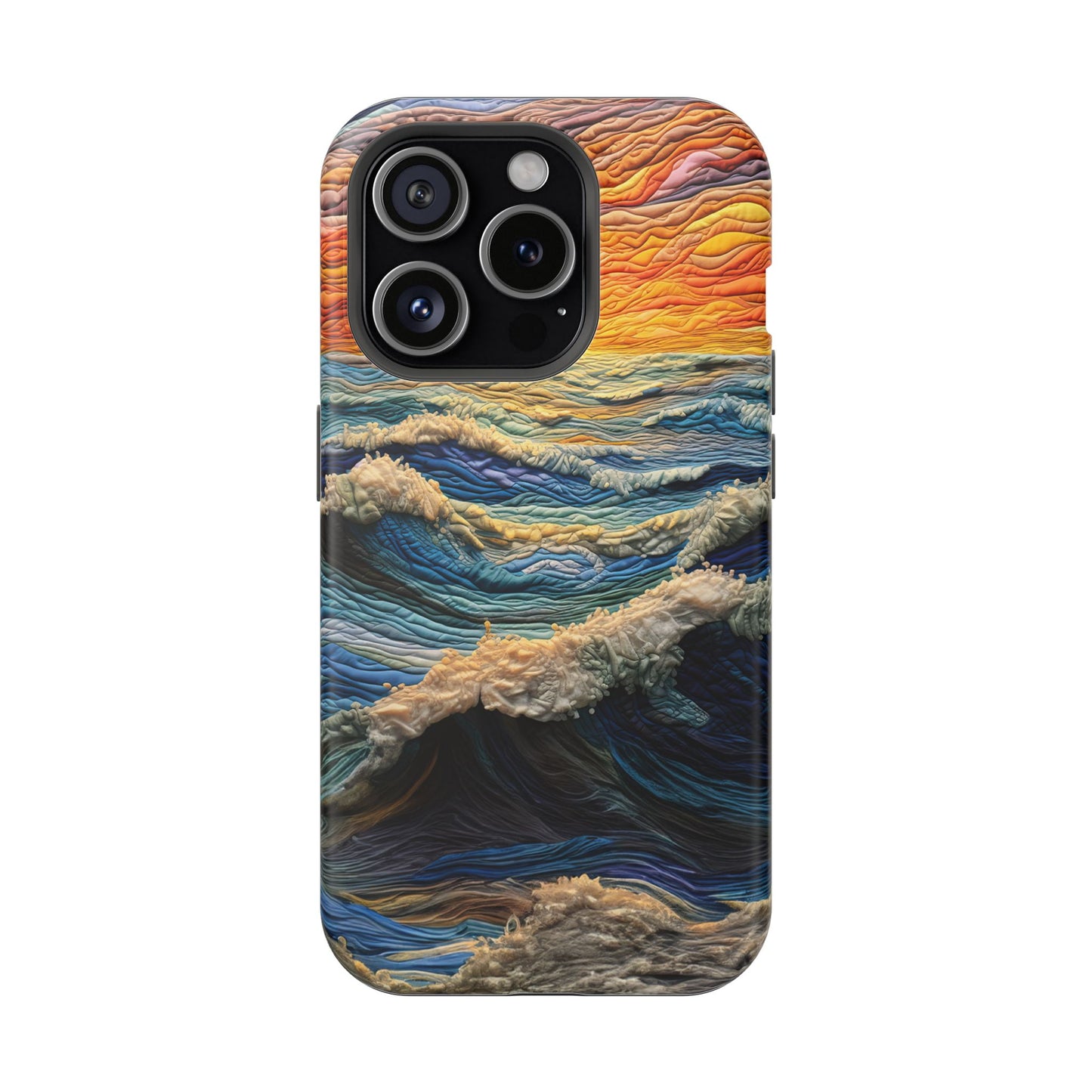 Ocean Sunset Tapestry Waves – MagSafe iPhone Series Case