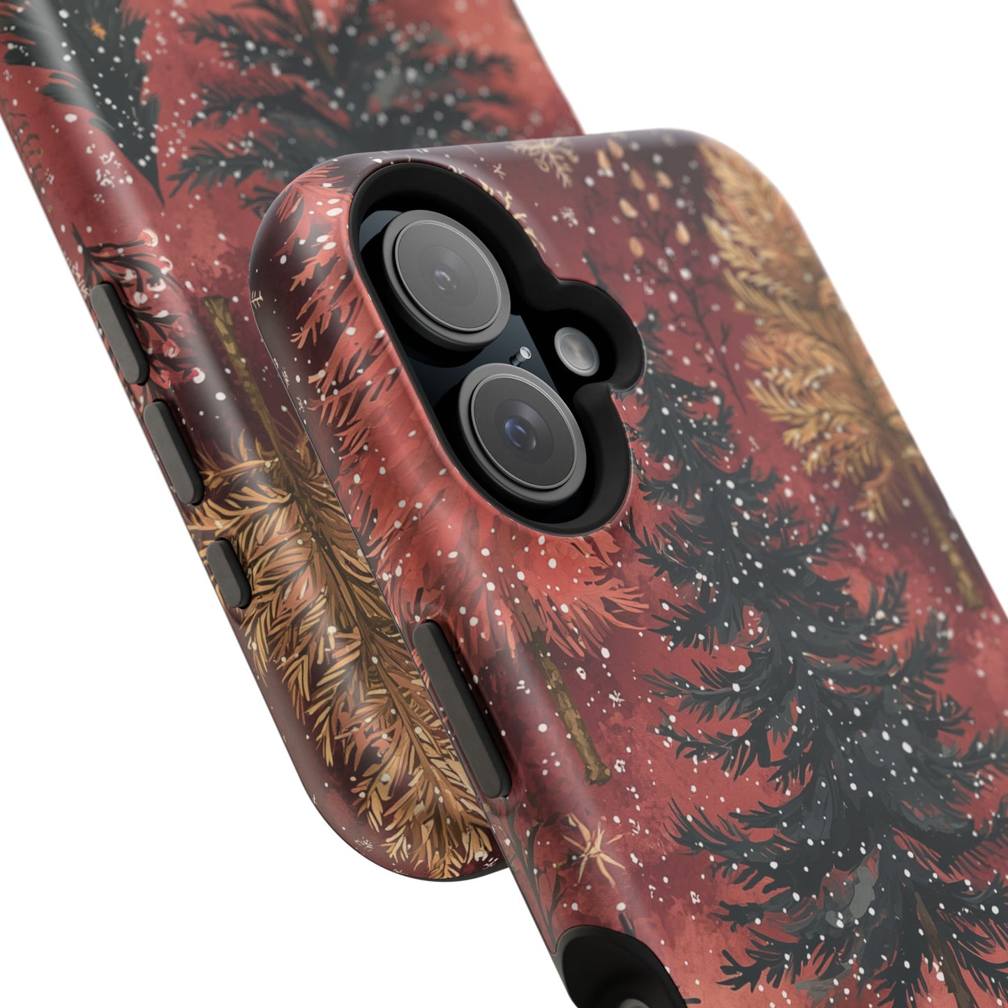 Rustic Red Winter Forest - MagSafe iPhone Series Case