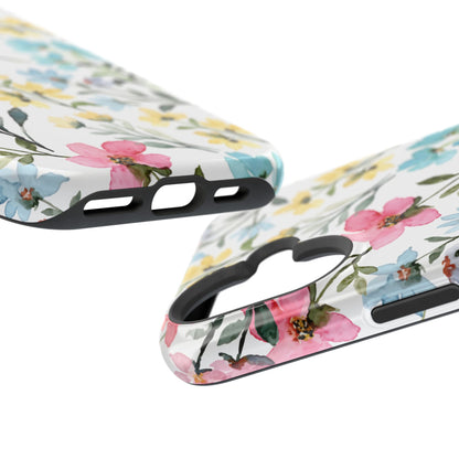 Watercolor Floral Bliss – MagSafe Case with Pastel Flower Design