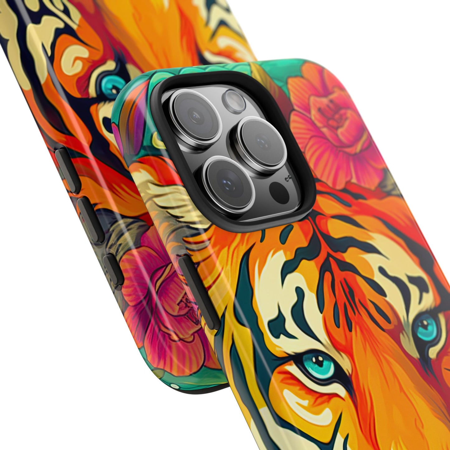 Fierce Rainbow Tiger Art - iPhone Series Case