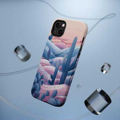 Desert Oasis MagSafe Case for iPhone – Cactus & Western Landscape Design for iPhone 15, 14 Pro Max, 13, and More!