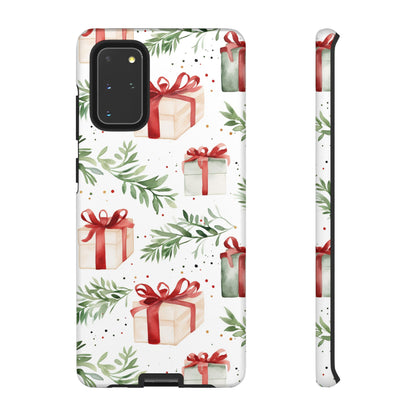 Watercolor Holiday Gifts & Greenery - Samsung Galaxy Series Case