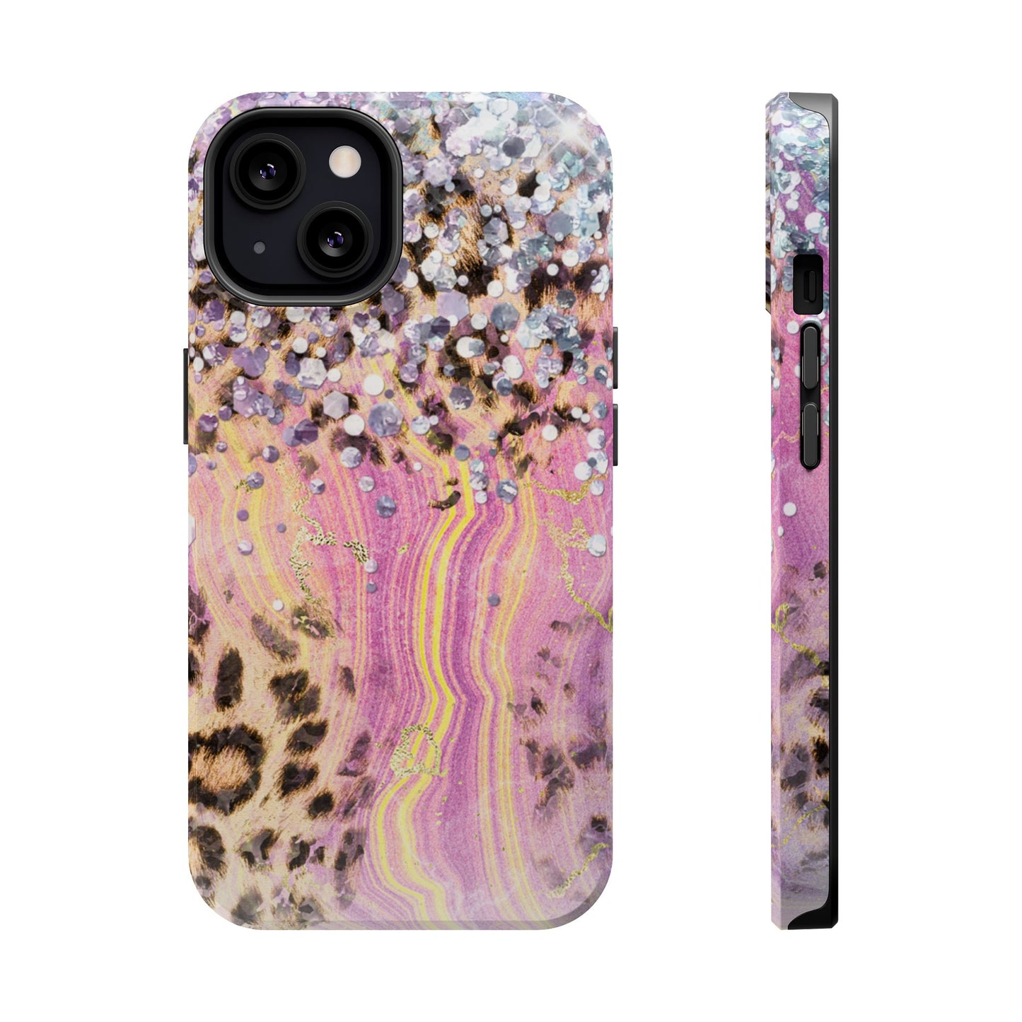 Glitter Glam Leopard – Magsafe iPhone Series Case