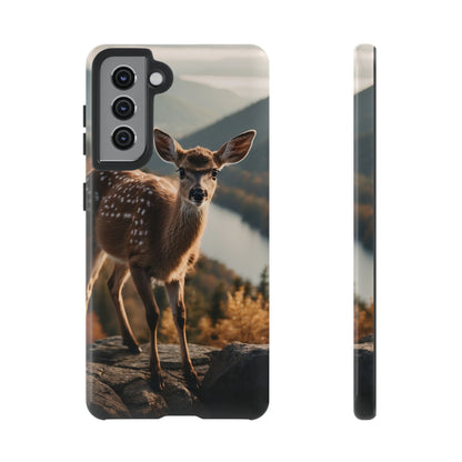 Whimsical Fawn in a Sunlit Forest iPhone Case