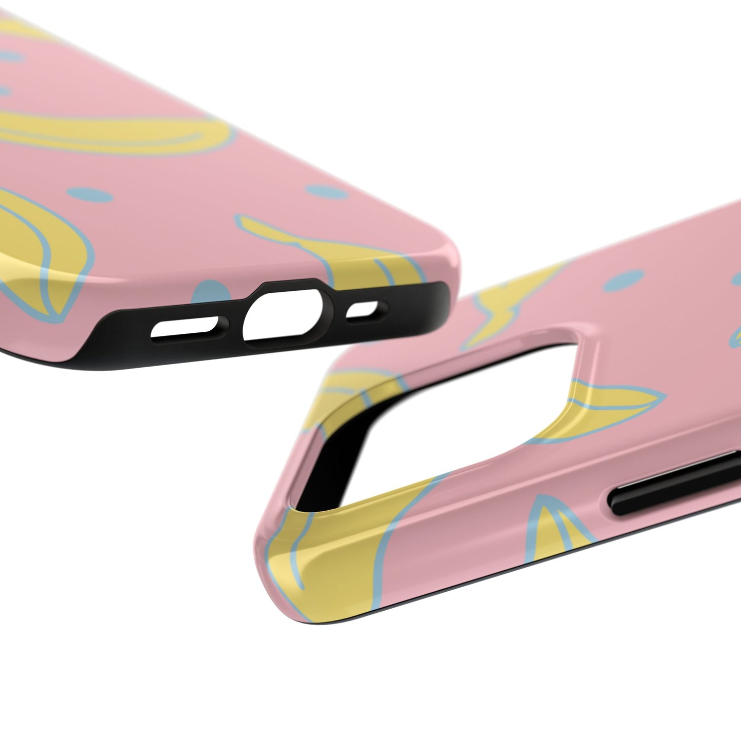 Pink Banana Pop iPhone Case – Cute Pastel Design with Fun Retro Vibe